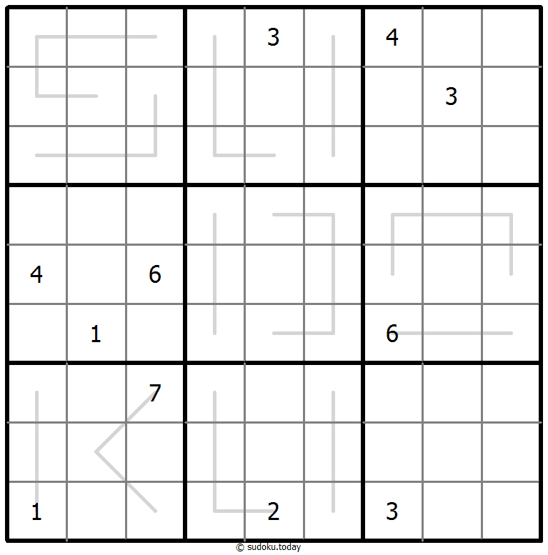 Sudoku Croissant #67502
