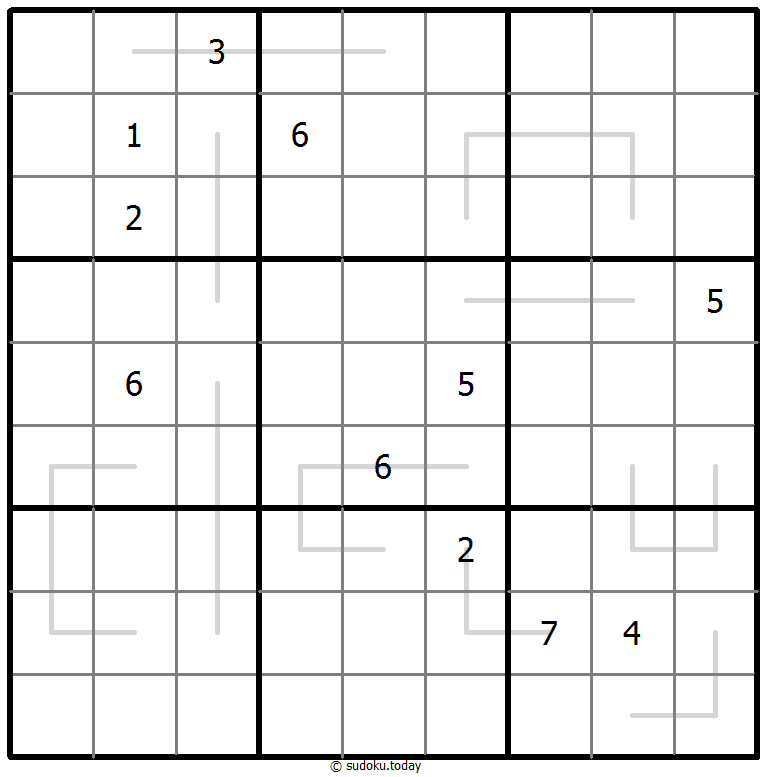 Sudoku Croissant #67503