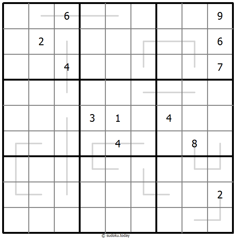 Sudoku Croissant #67507