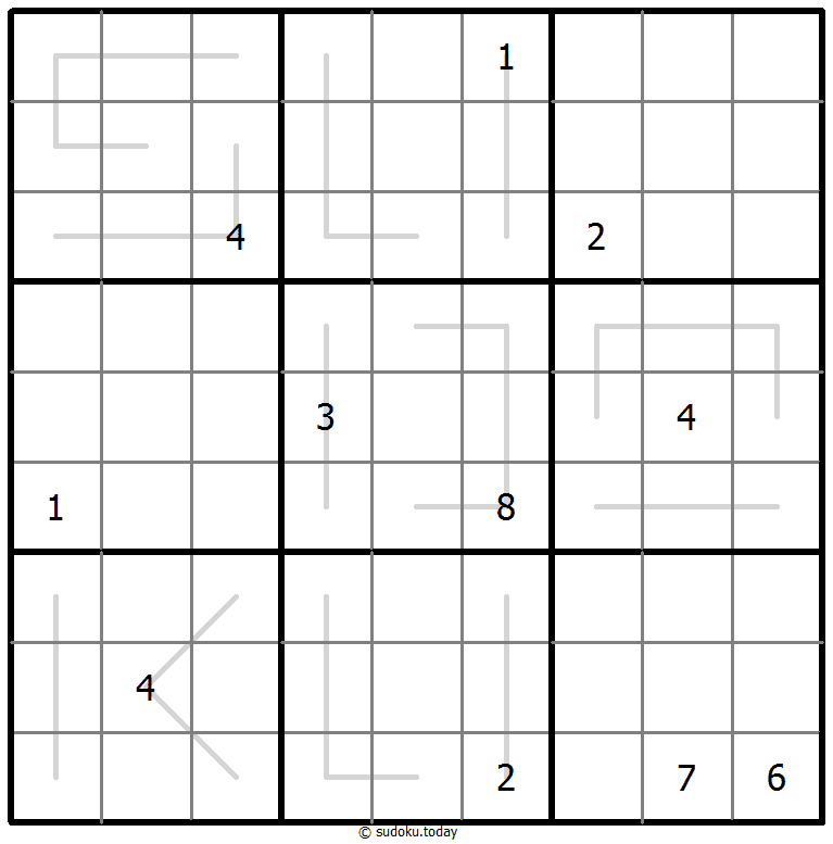 Sudoku Croissant #67508
