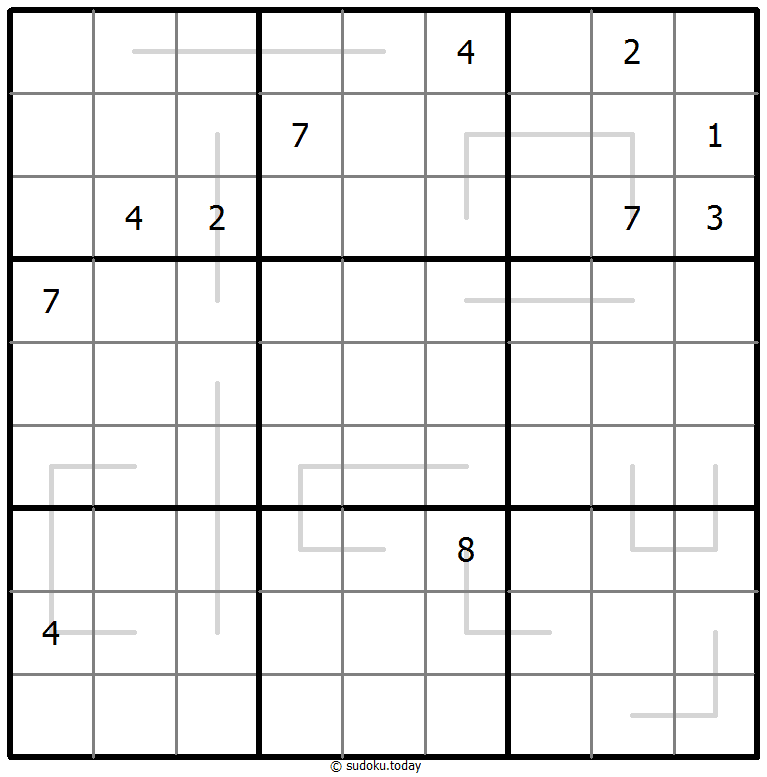 Sudoku Croissant #67514