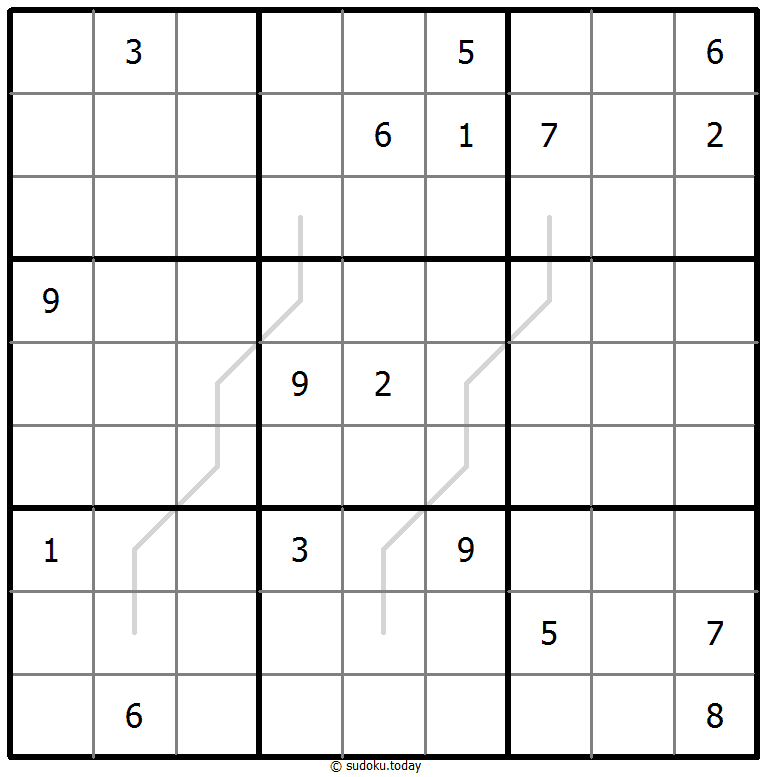 Sudoku Croissant #67515