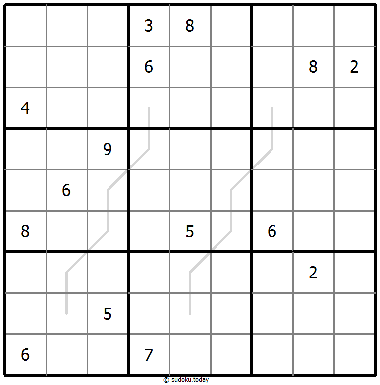 Sudoku Croissant #67516