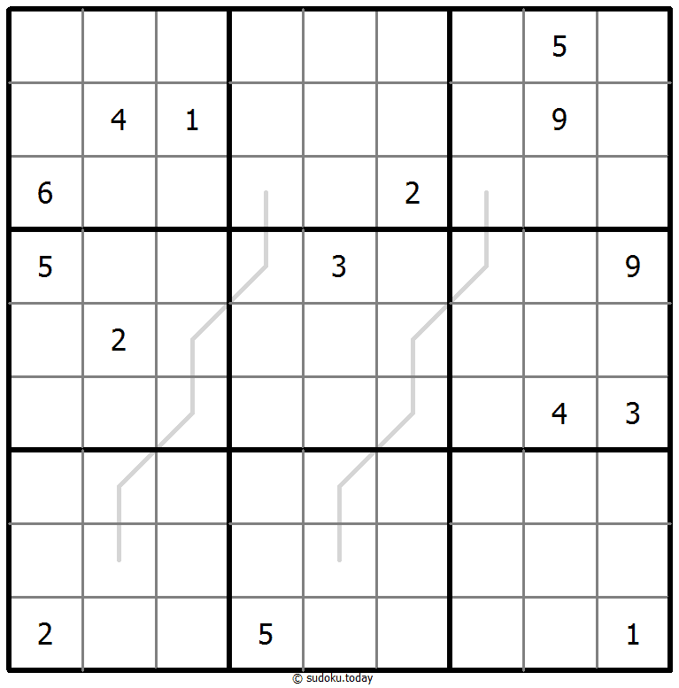 Sudoku Croissant #67519