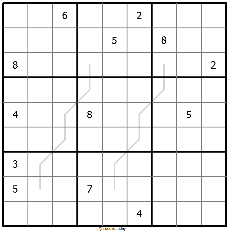 Sudoku Croissant #67522