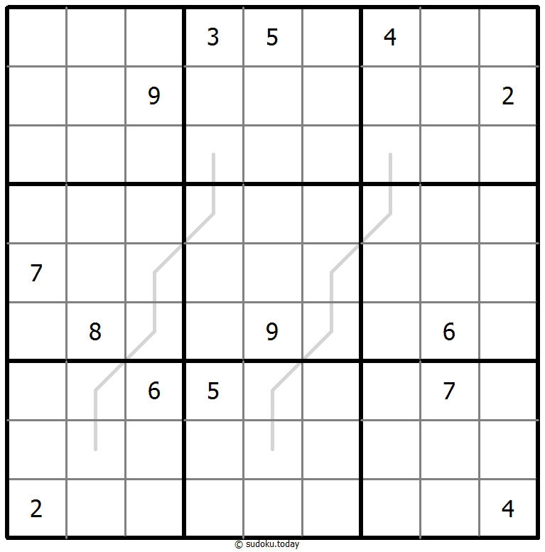 Sudoku Croissant #67523