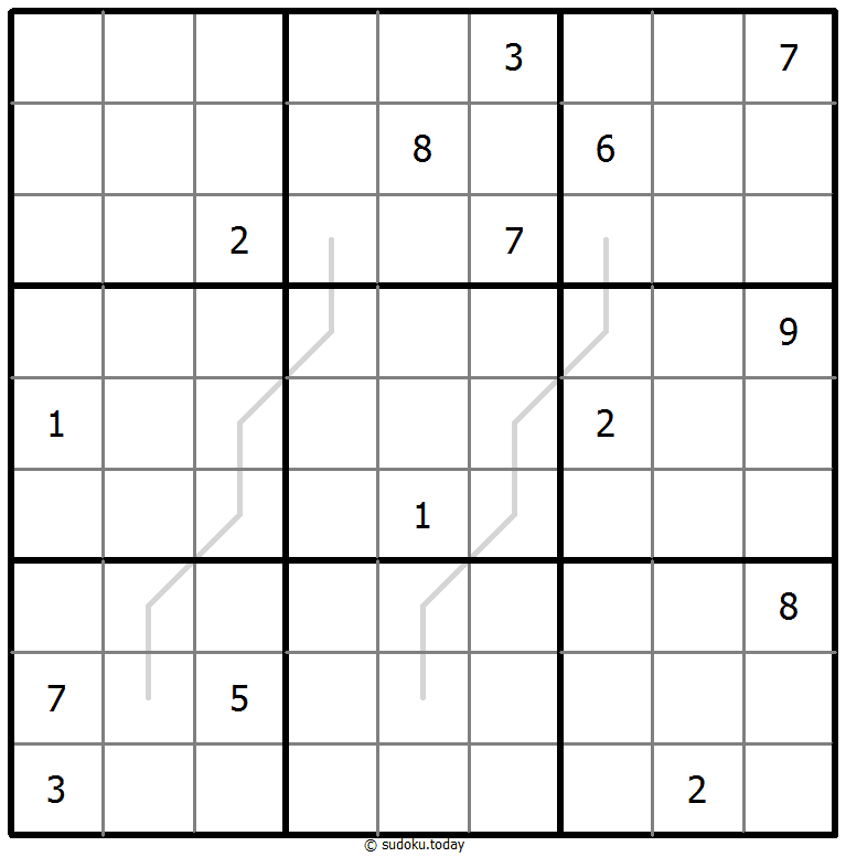 Sudoku Croissant #67524
