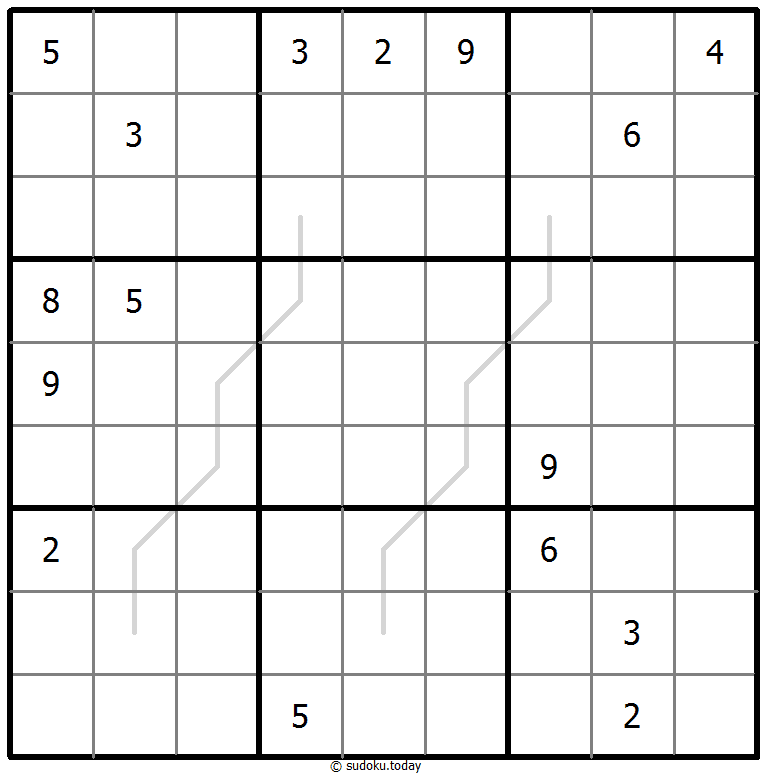 Sudoku Croissant #67525