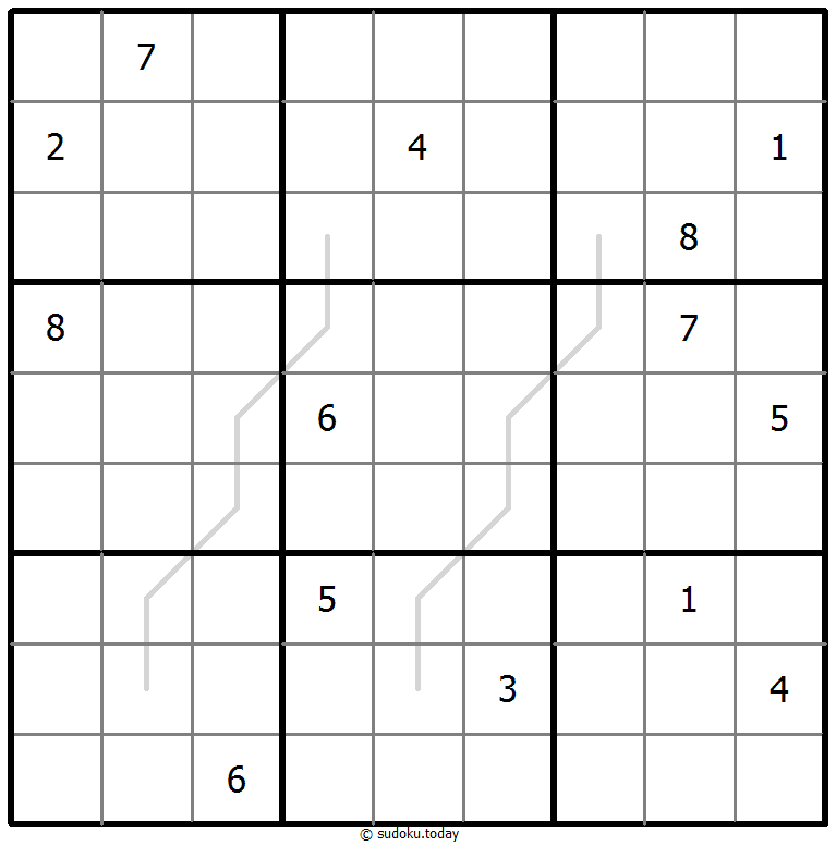 Sudoku Croissant #67526