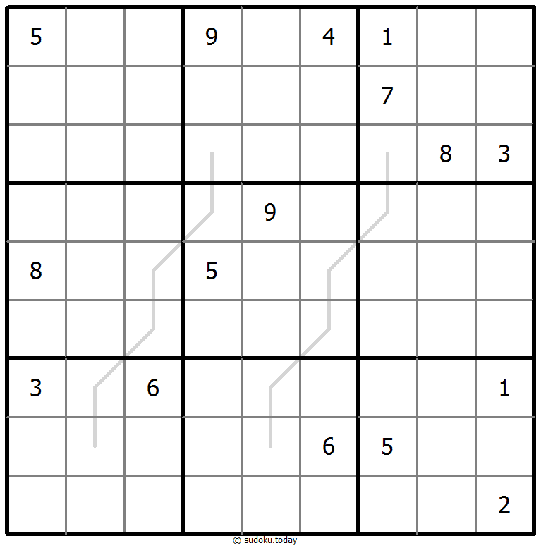 Sudoku Croissant #67527