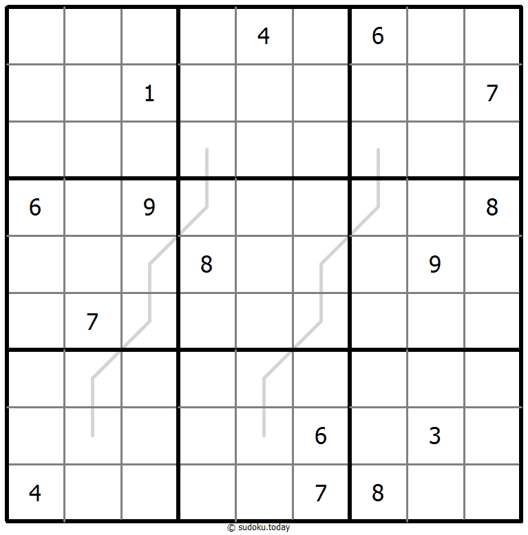 Sudoku Croissant #67529