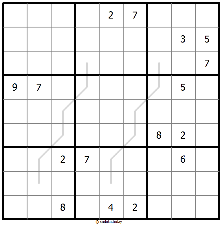 Sudoku Croissant #67534