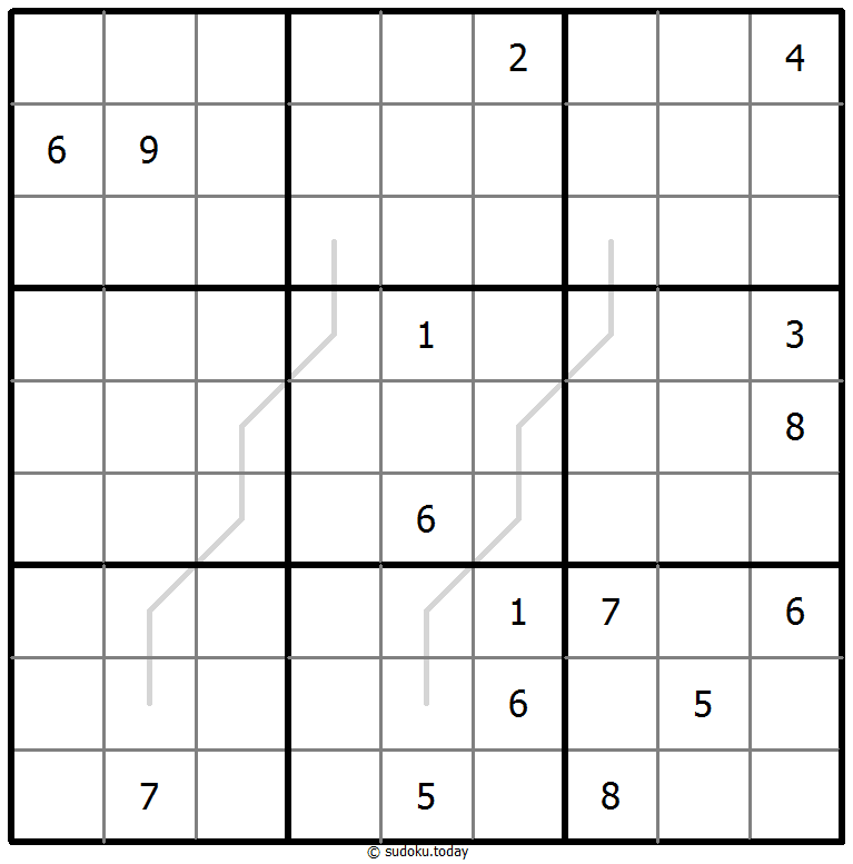 Sudoku Croissant #67540