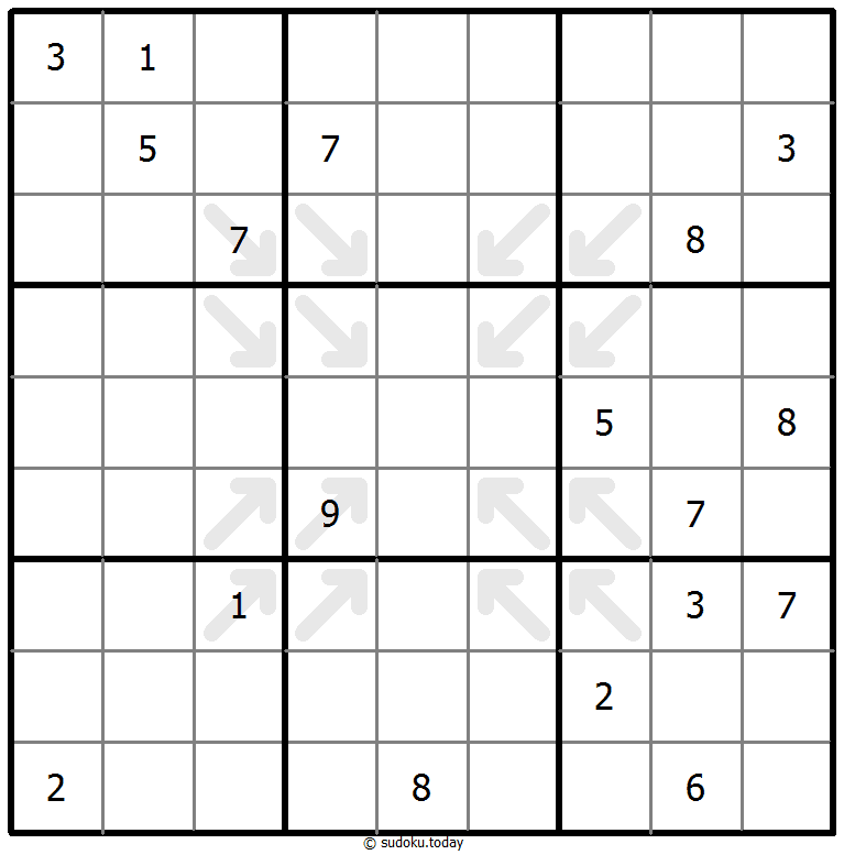 Sudoku Loại trừ ví dụ câu đố