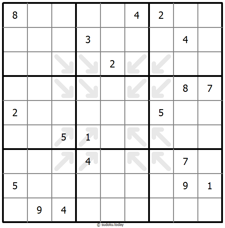 Судоку с исключениями #70481