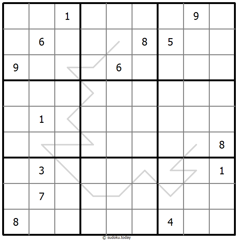 The Daily Diagonal Sudoku - Free Online Game