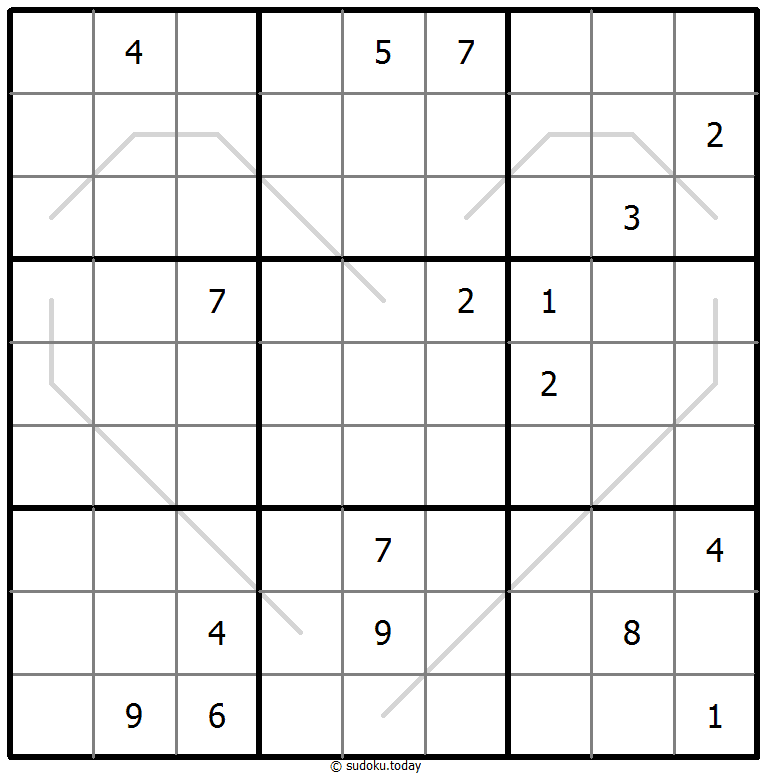 Sudoku lignes pair-impair exemple de puzzle