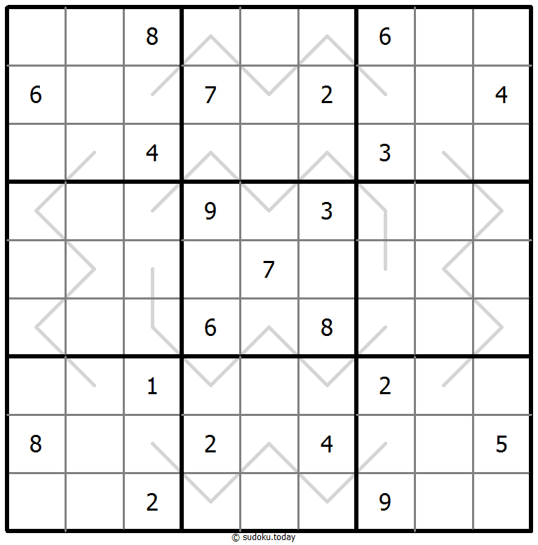 Sudoku z liniami parzystości