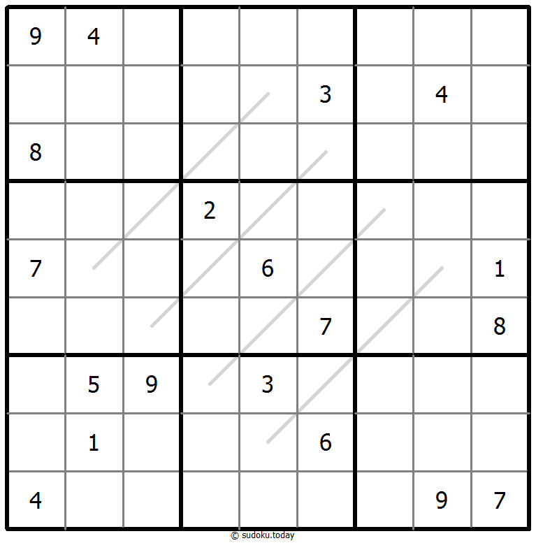 Parity Lines Sudoku