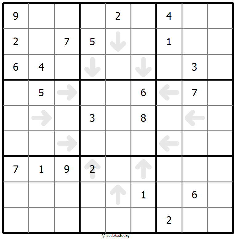 Point To Next Sudoku puzzle example