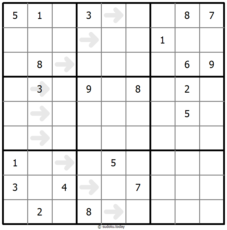 Sudoku Apontando para o Próximo exemplo de puzzle