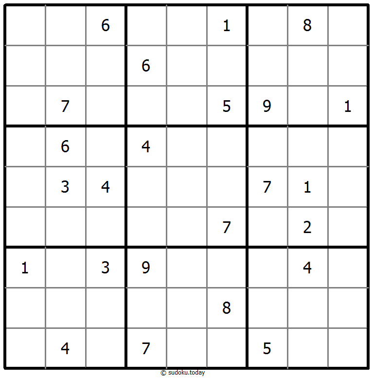 Sudoku classique le 01er Novembre, 2025
