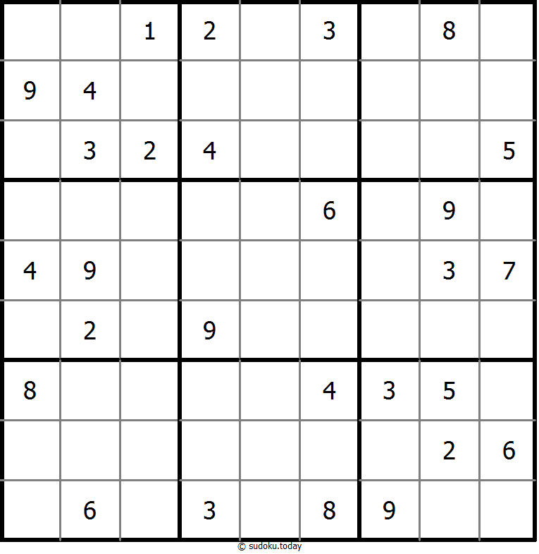 क्लासिक सुडोकू #9580