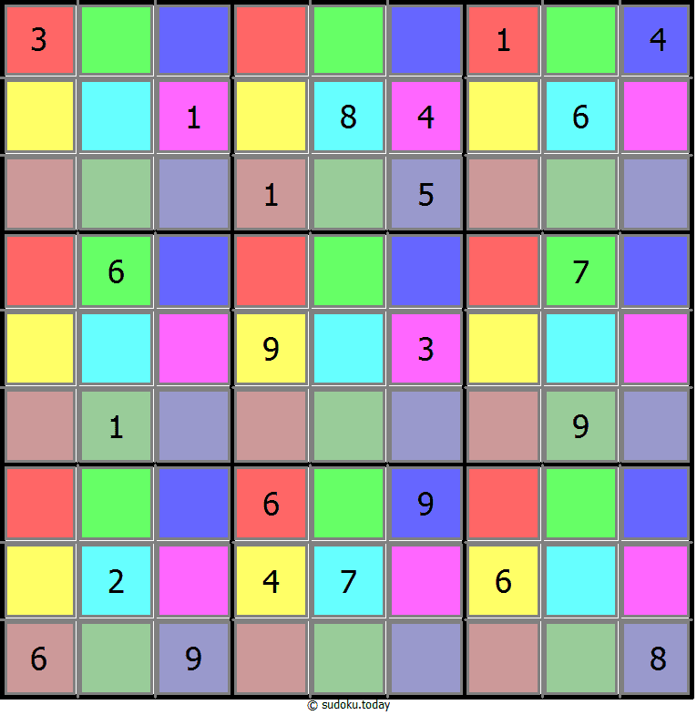 Color Sudoku 29-March-2021