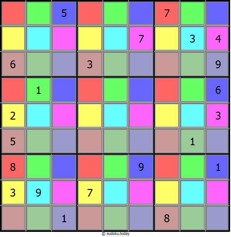 Color Sudoku 15-July-2020