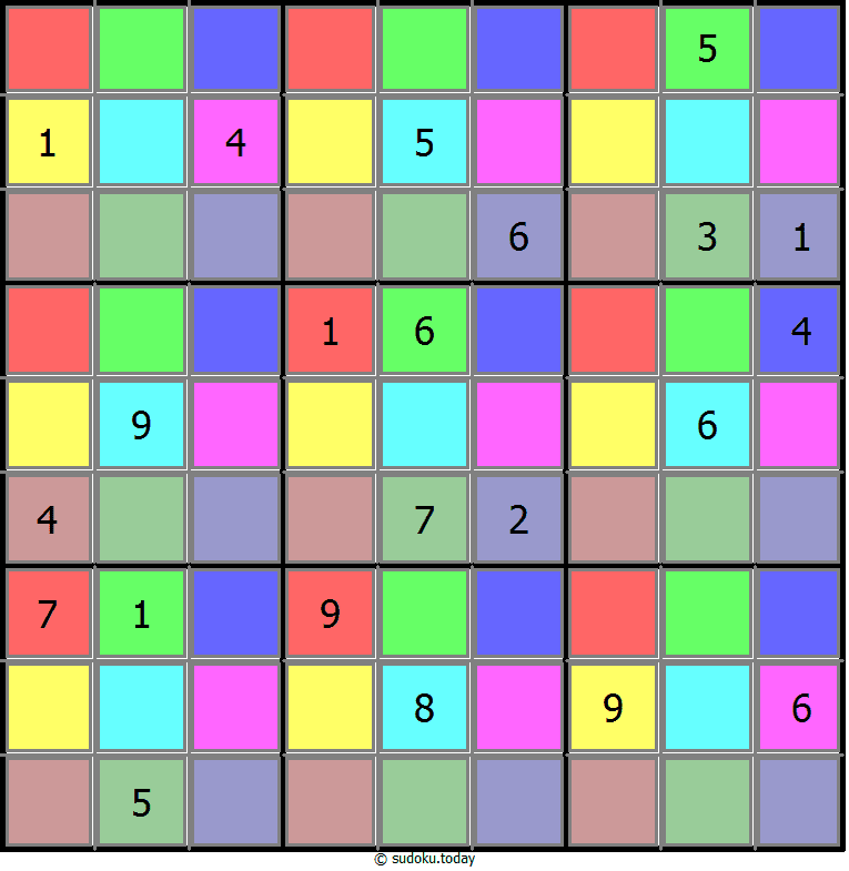 Color Sudoku 24-August-2020
