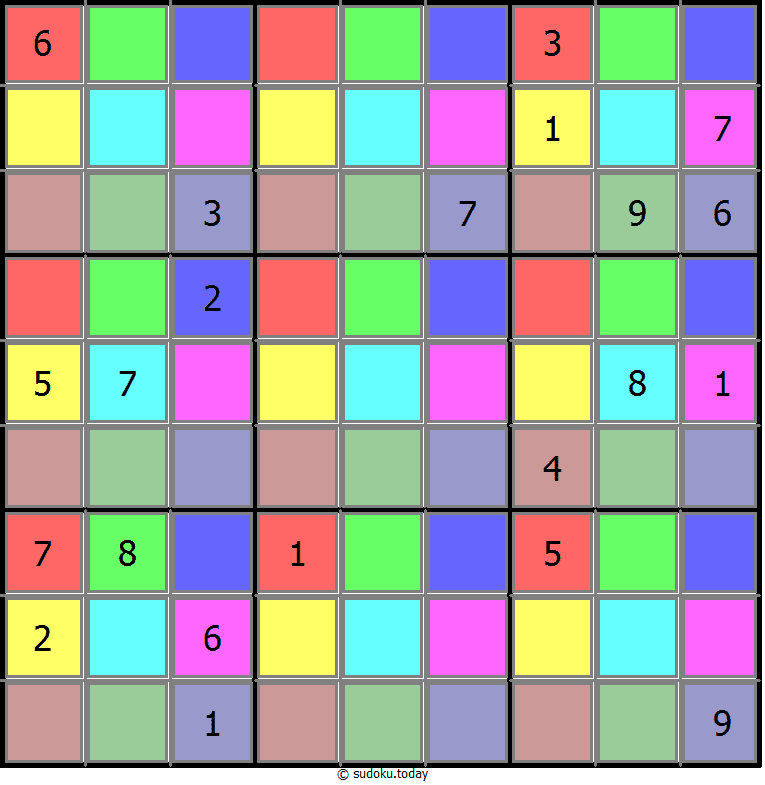 Renkli Sudoku