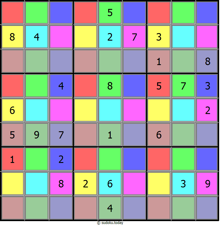 the color sudoku puzzle