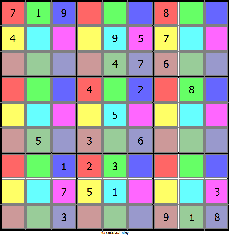 Color Sudoku 10-August-2020