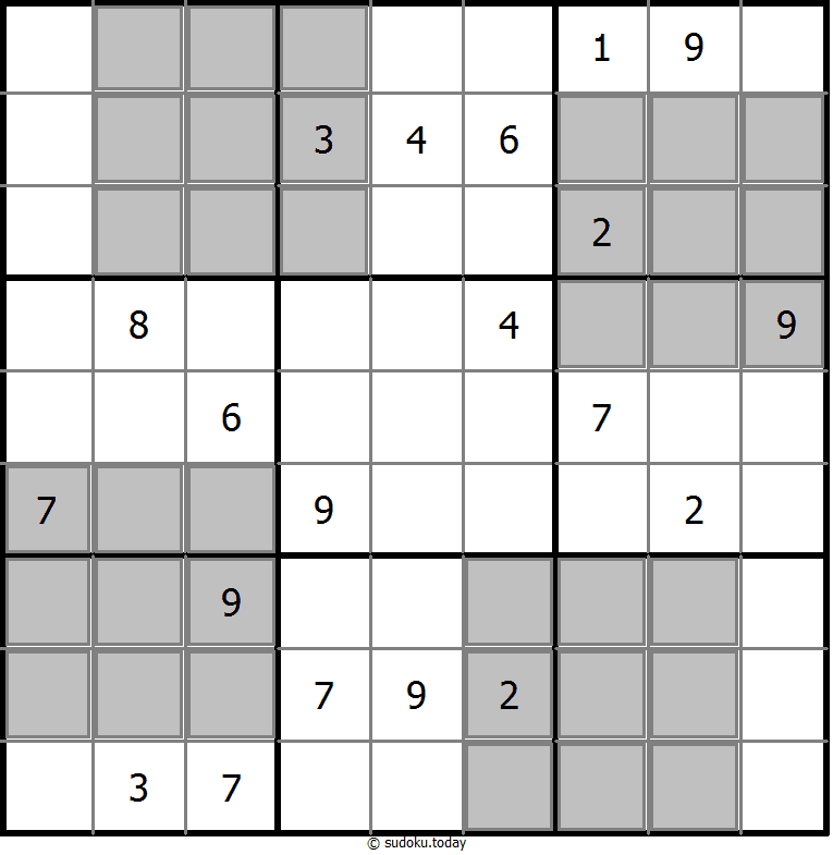 Extra Regions Sudoku 10 November 2025