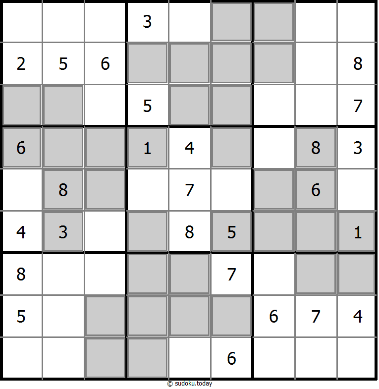 Extra Regions Sudoku 15 November 2025