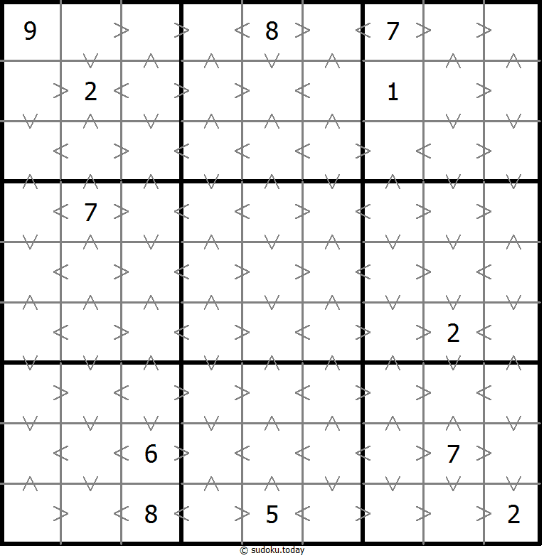 Greater Than Sudoku
