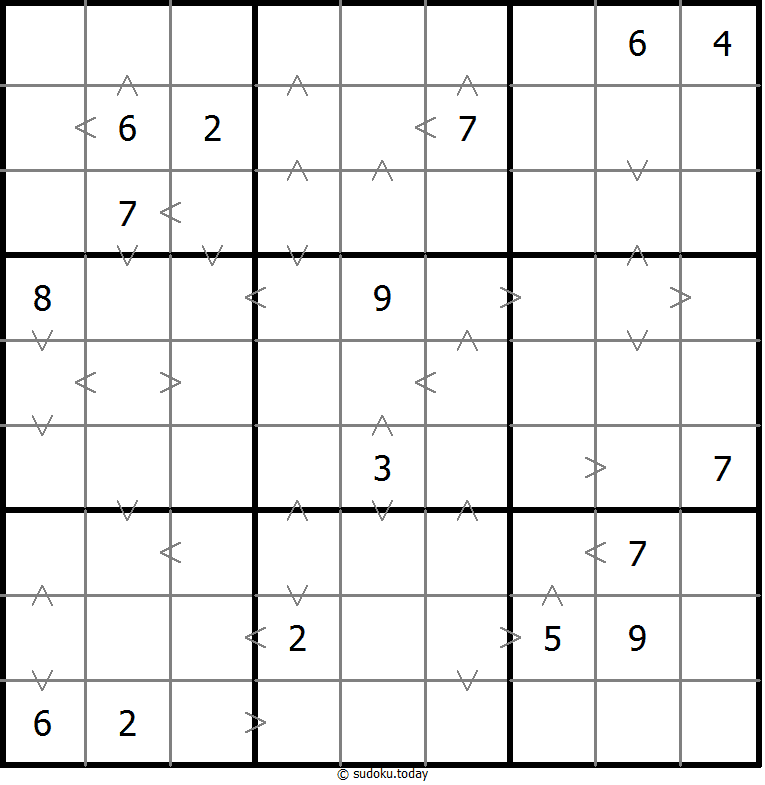 Greater Than Sudoku 11-July-2020
