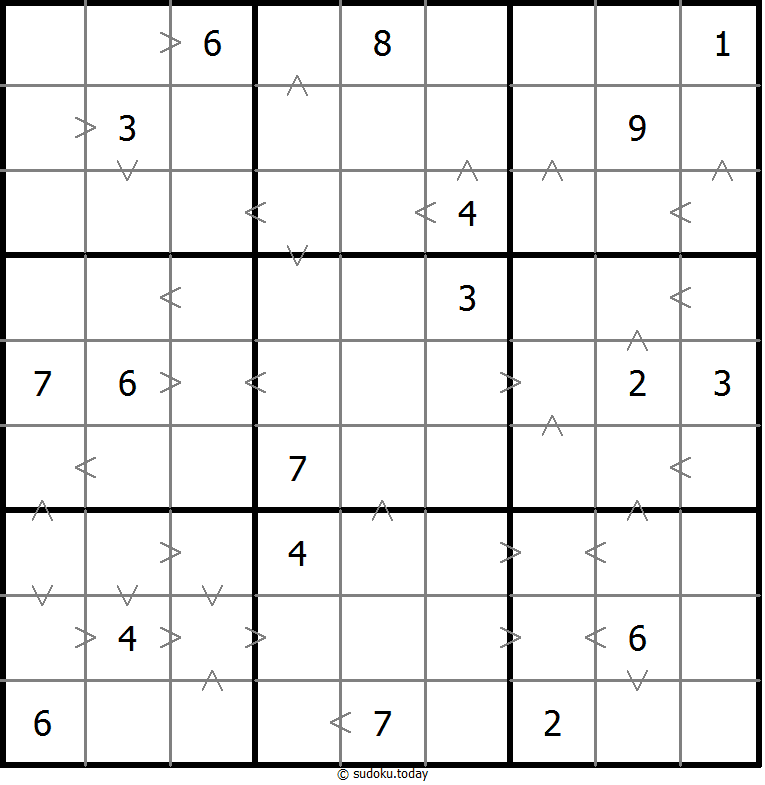 Greater Than Sudoku