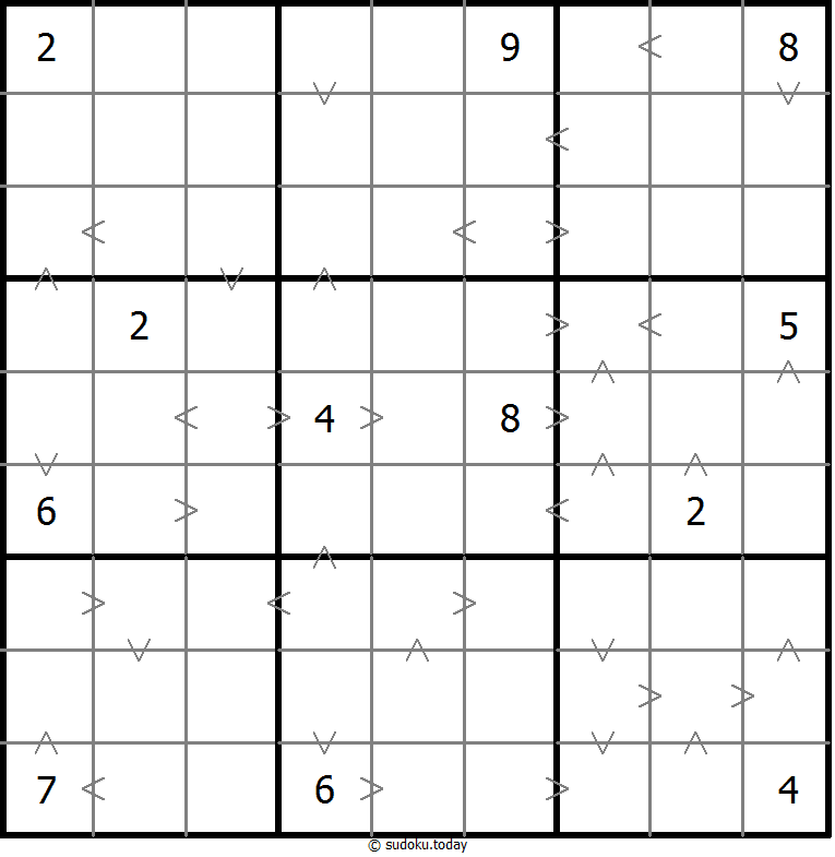 Sudoku de Comparação de Números