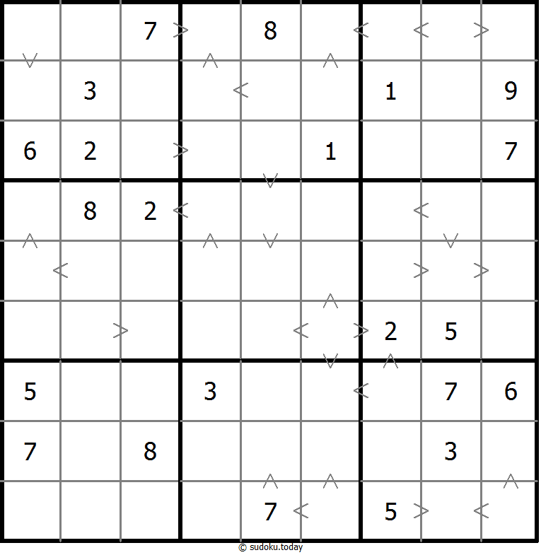 Greater Than Sudoku