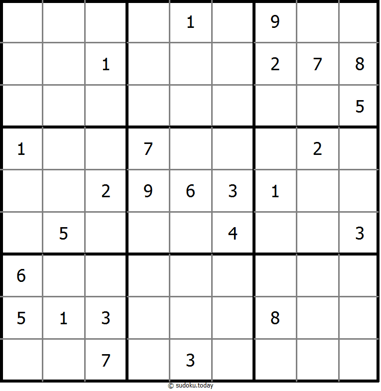 No Touch Sudoku