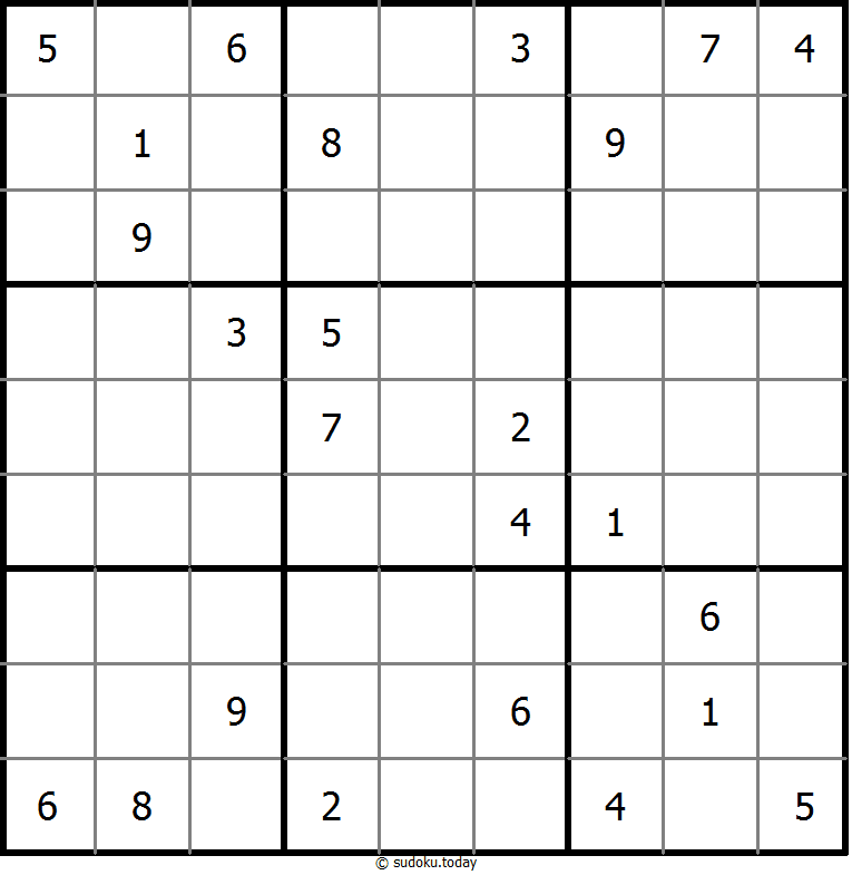 No Touch Sudoku