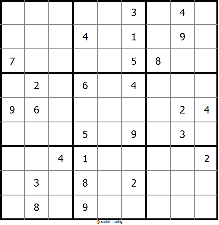 No Touch Sudoku