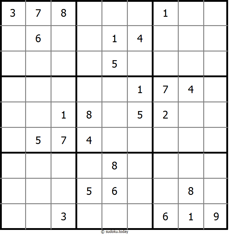No Touch Sudoku 7-August-2020