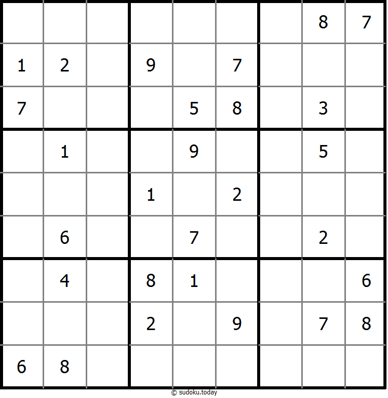 No Touch Sudoku