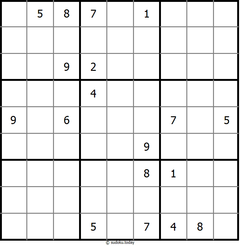 Sudoku Non-15 #12282
