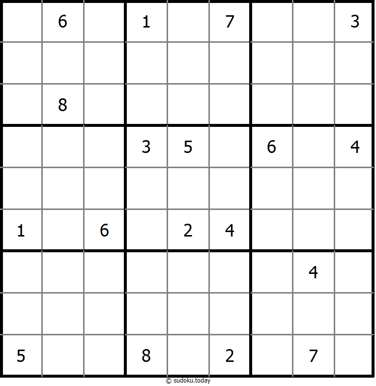 Sudoku Não XV exemplo de puzzle