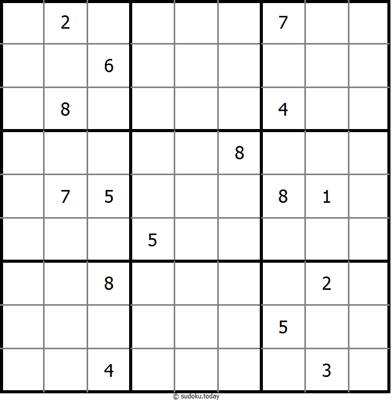 Sudoku Non-15 #12300