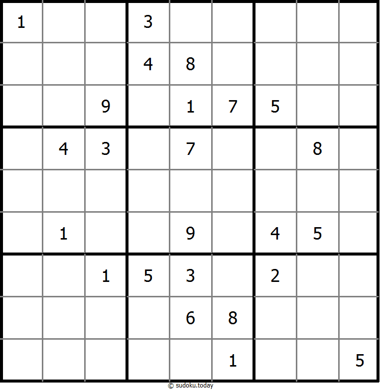 Non XV sudoku 04 November 2025