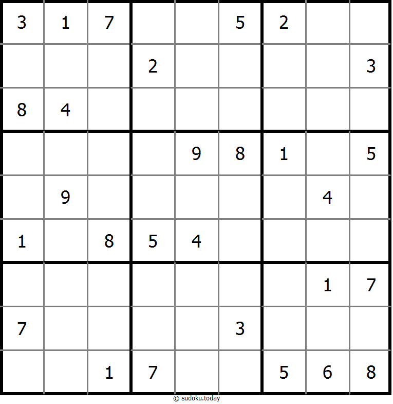 Non XV sudoku 17-August-2020